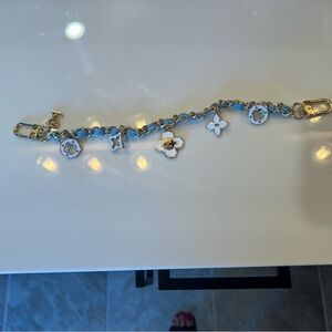 Gold and White Charm Bracelet